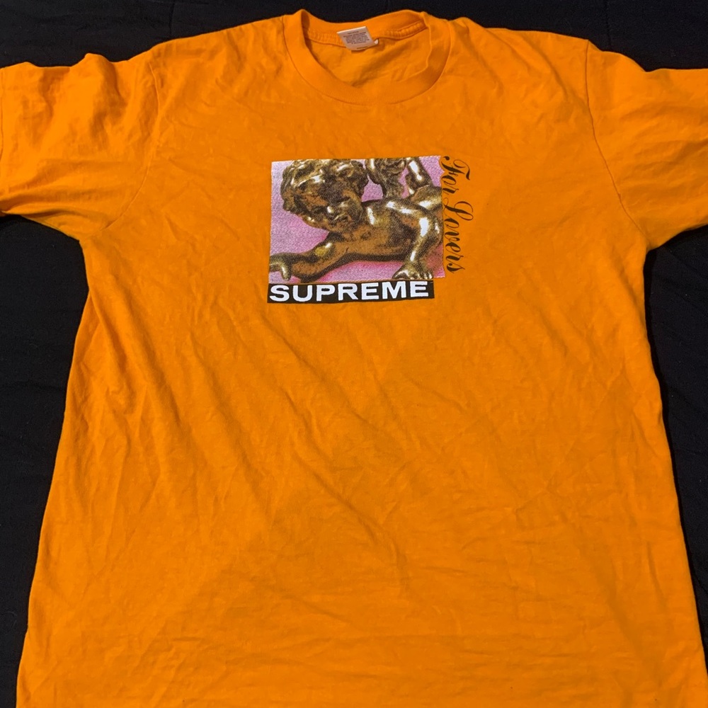 Orange supreme shirt